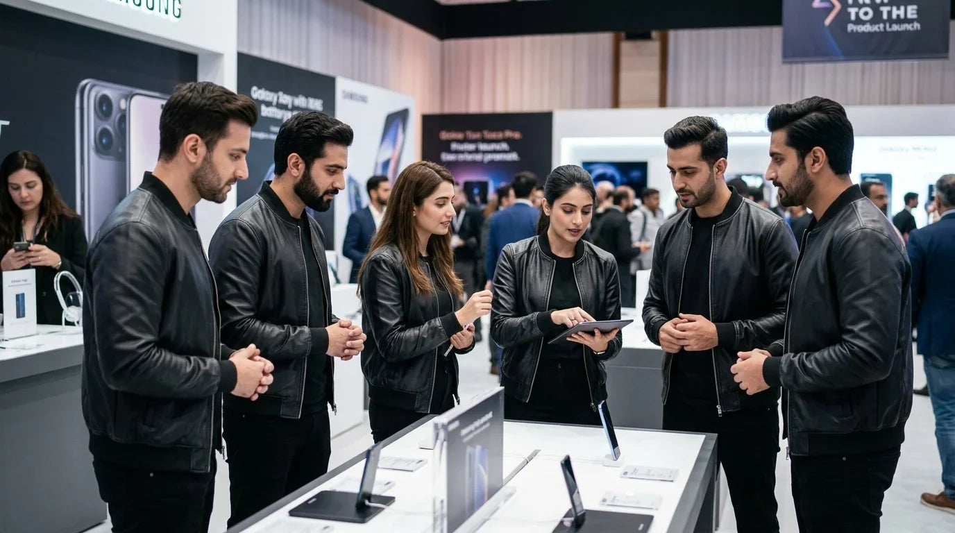 Leather staff uniforms