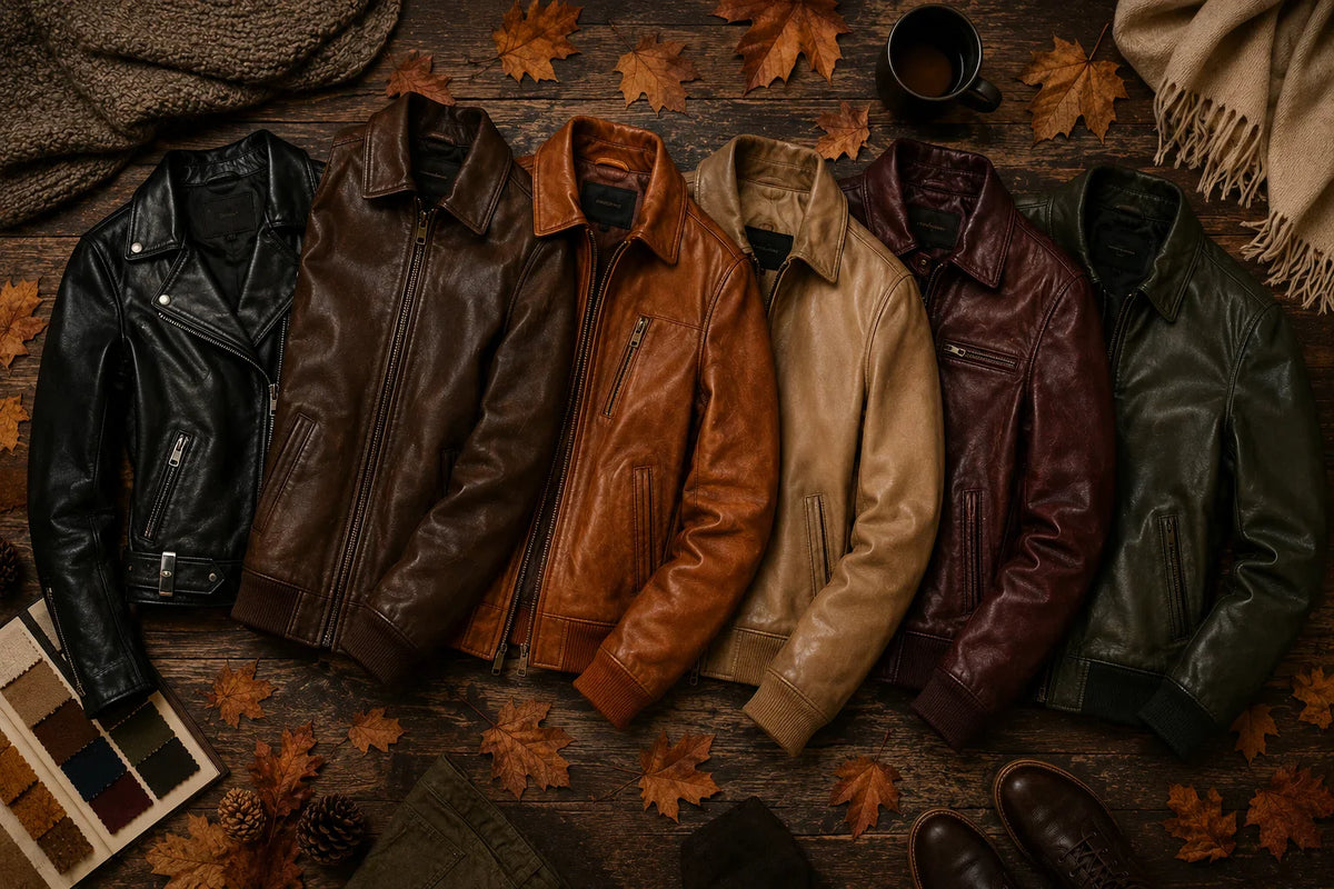 The Best Leather Jacket Colors for Fall and How to Wear Each One