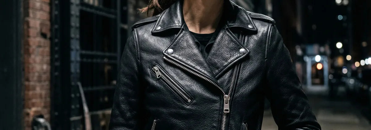 Damen-Biker-Lederjacken