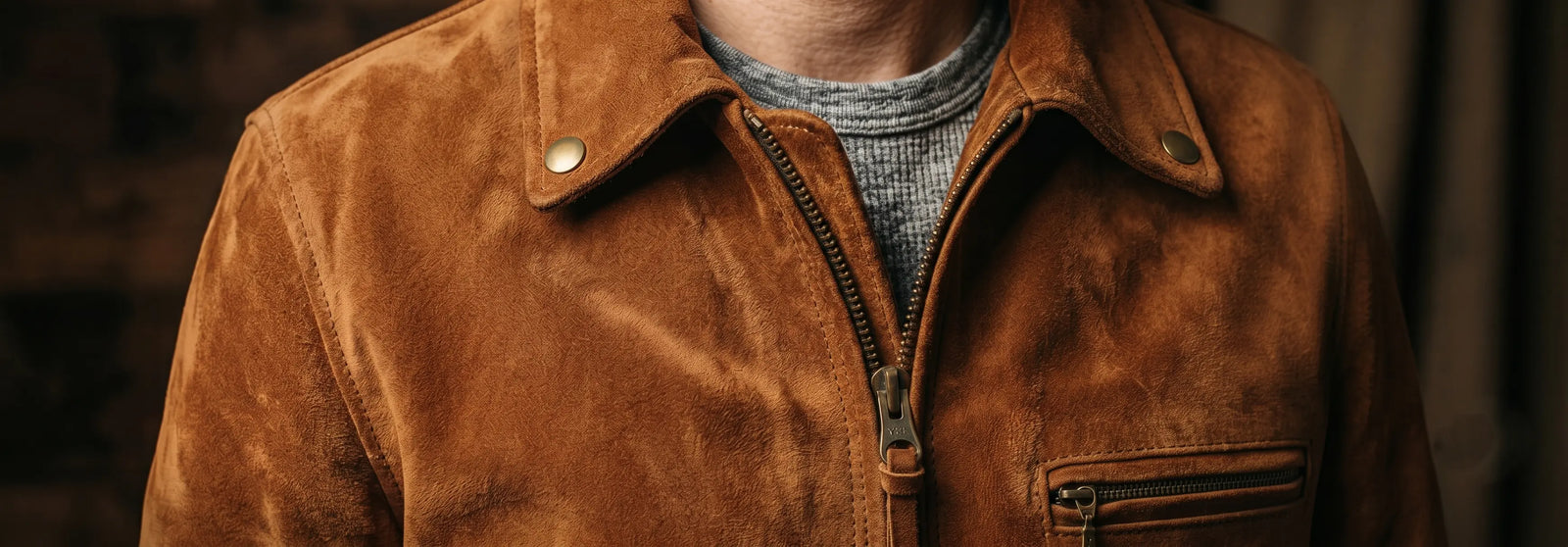 Herren-Wildlederjacken – 100 % echtes Wildleder
