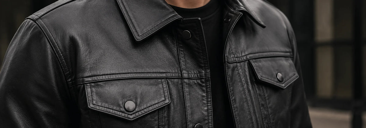 Vestes en cuir pour camionneurs hommes